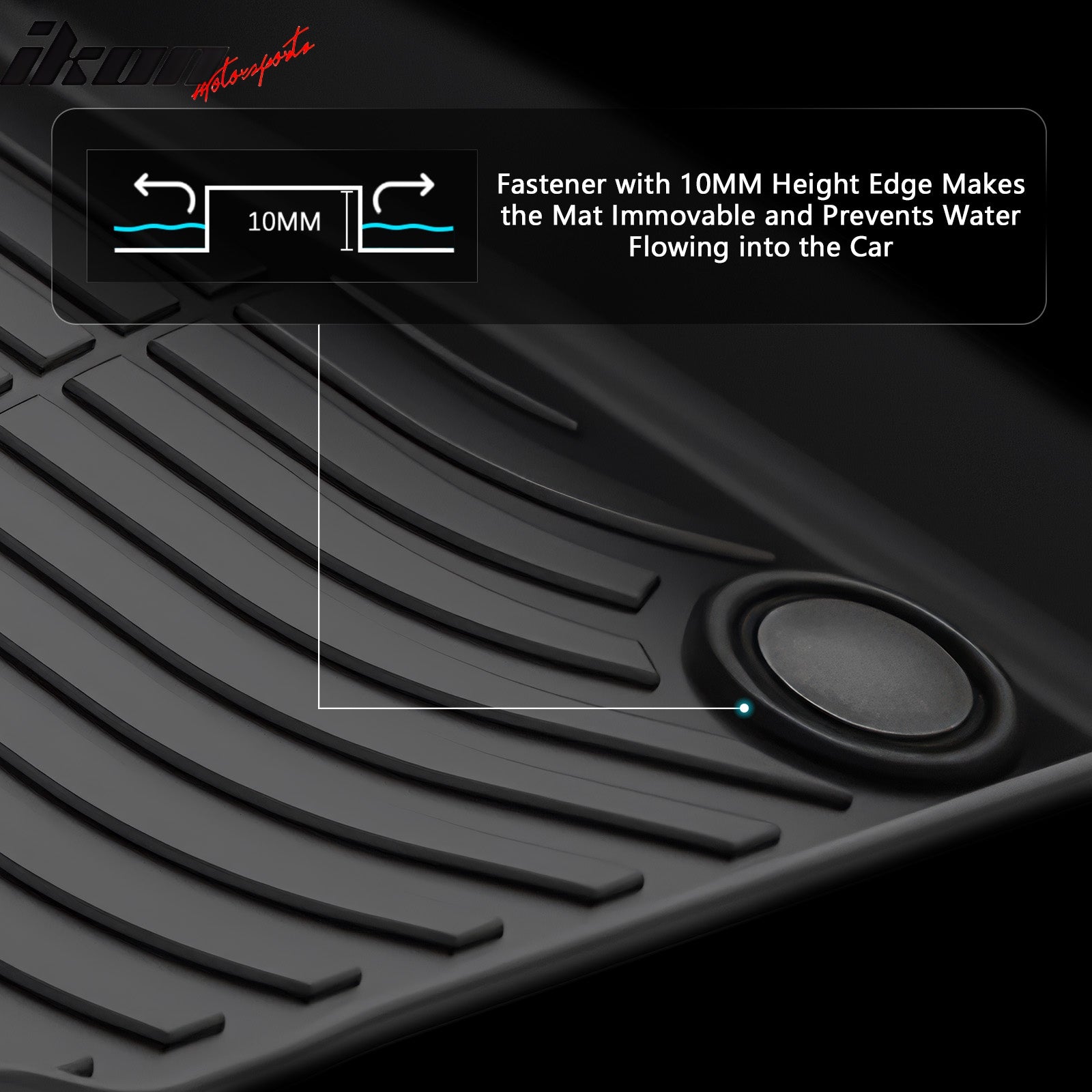 Fits 14-19 BMW I01 i3 Floor Mats TPE Carpets 3D All Weather 1st 2nd Row Liner
