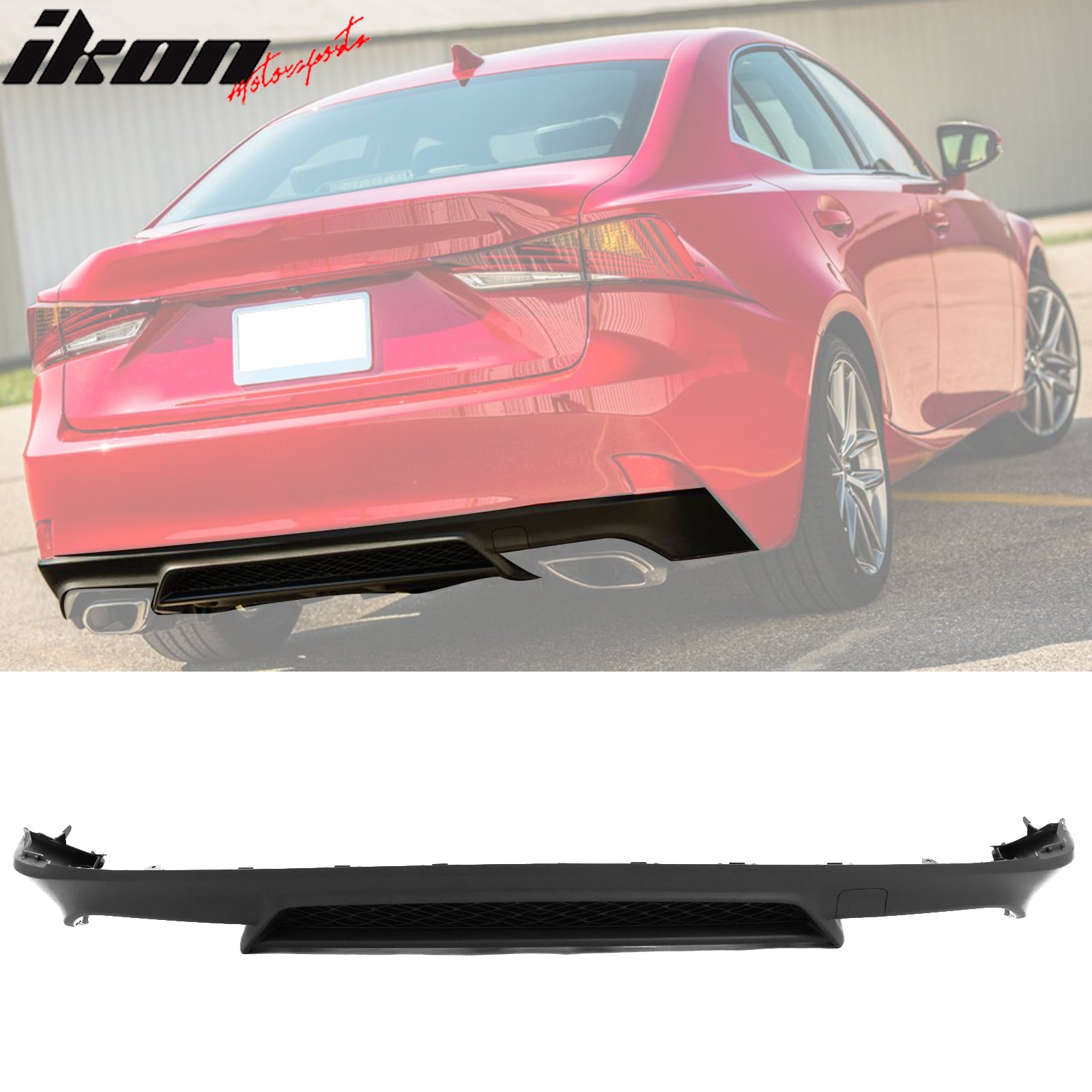 Fits 14-20 Lexus IS250 IS350 Rear Bumper Lip F Sport Style