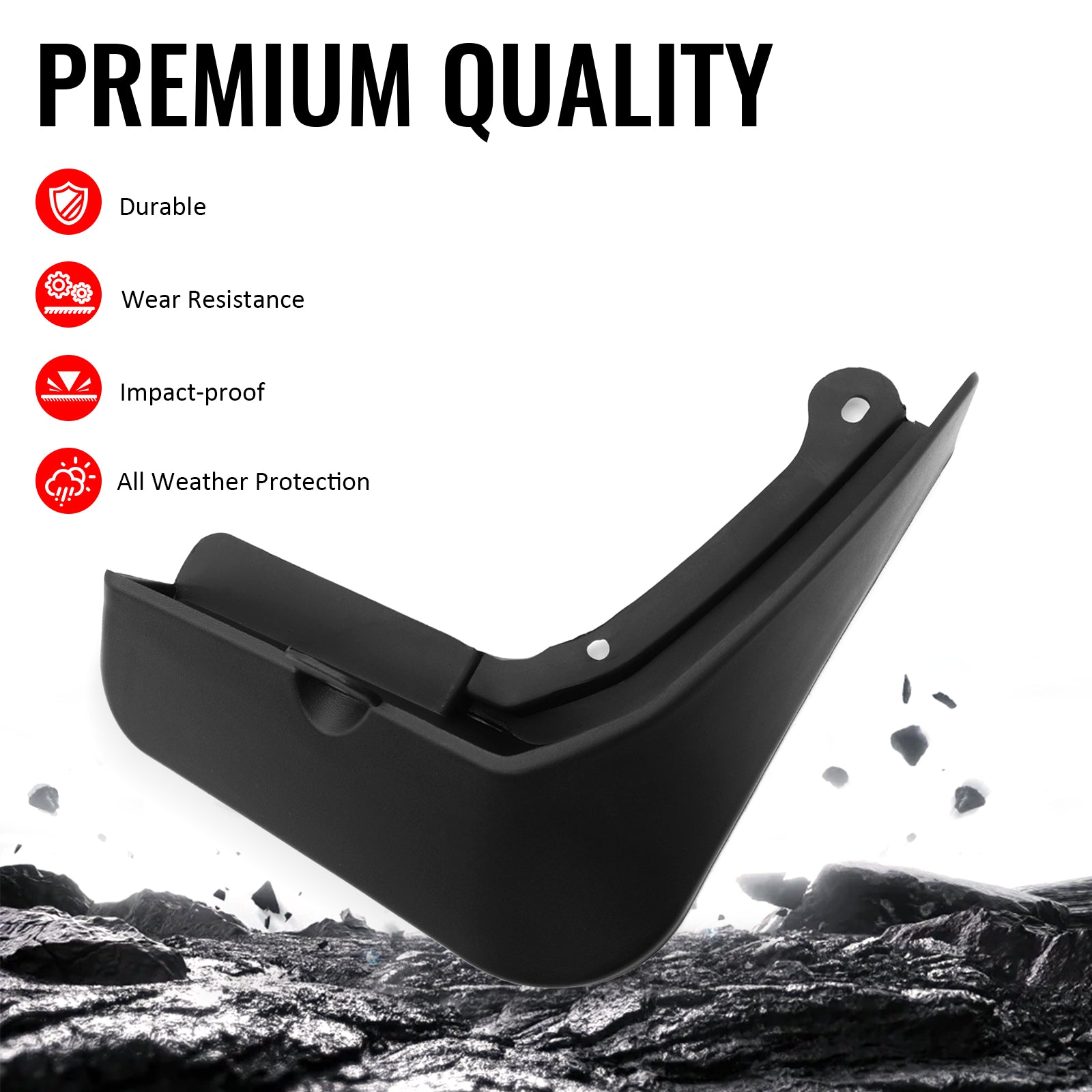 Fits 14-19 Toyota Highlander Front & Rear Mud Flaps Wheel Arch Splash Guards PP