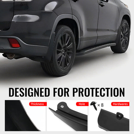Fits 14-19 Toyota Highlander Front & Rear Mud Flaps Wheel Arch Splash Guards PP