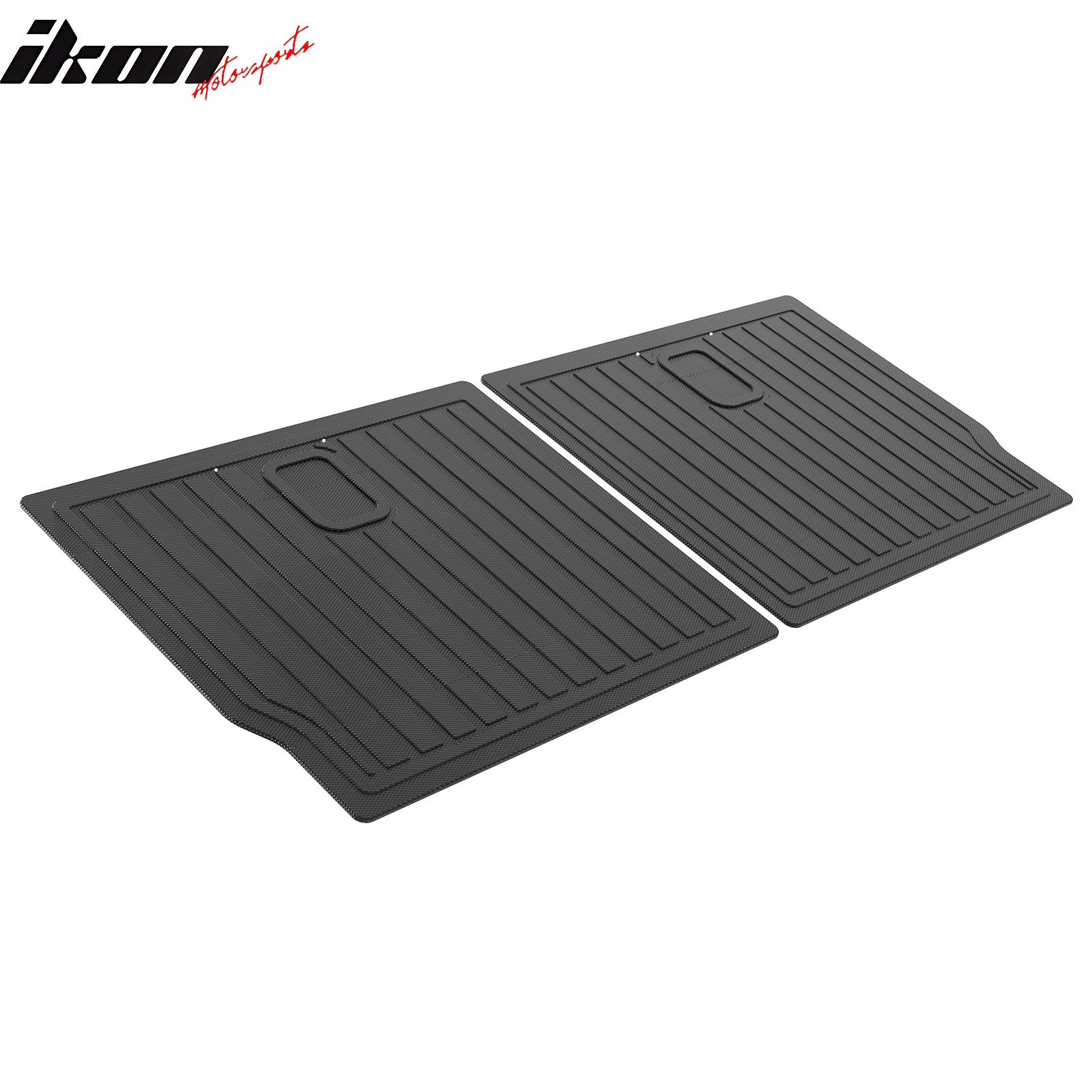IKON MOTORSPORTS 3D TPE Backrest Mats, Compatible with 2014-2019 BMW I01 I3, All Weather Rear Seat Back Mat Cover Protector, Black