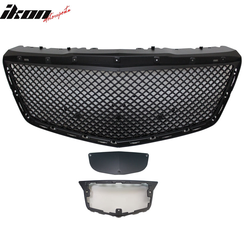 Grille Compatible With 2014-2019 Cadillac CTS, B Style ABS Plastic
