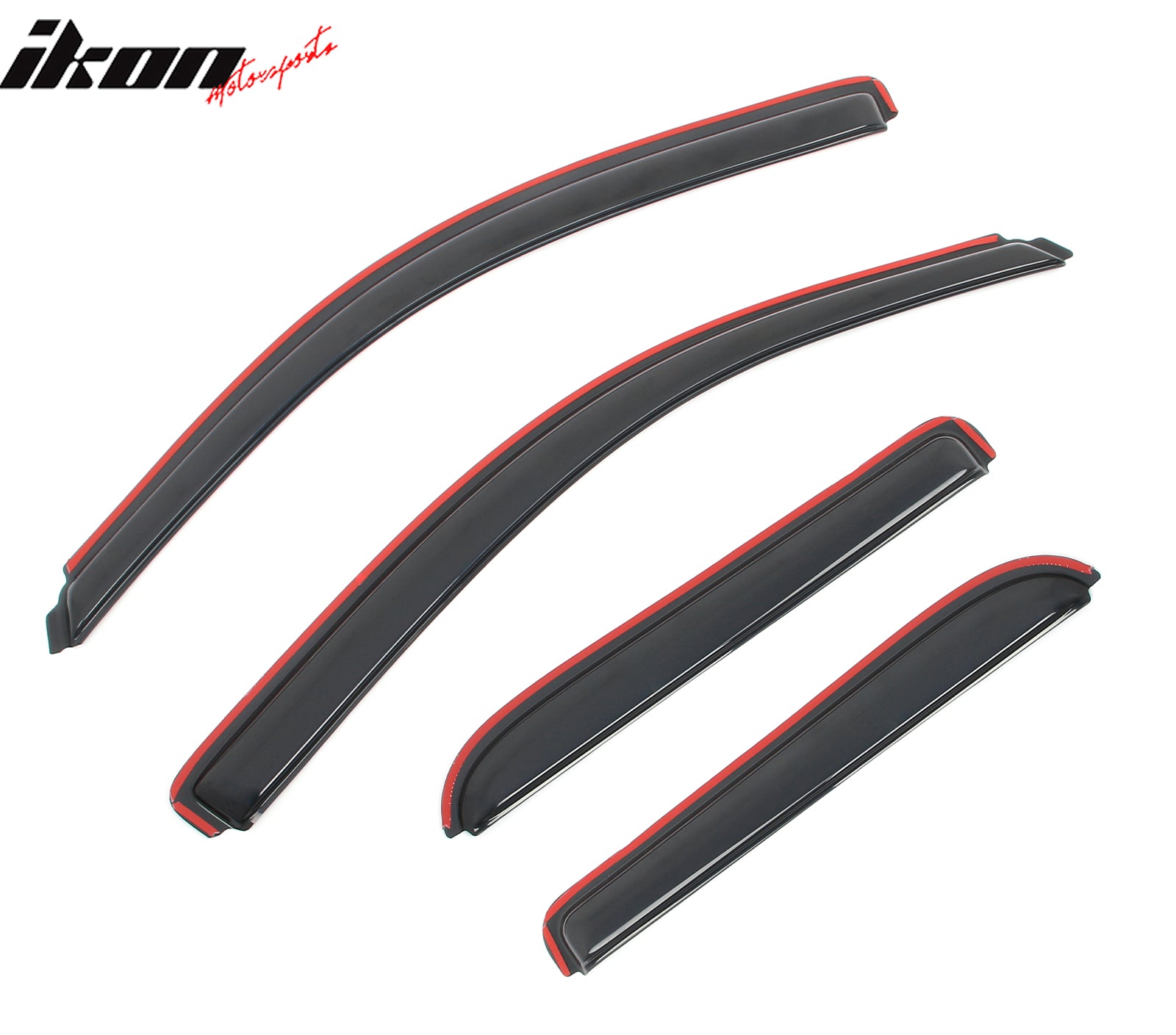 Fits 14-19 Silverado Sierra 1500 & LD 2500 Extended Cab Window Visors In-Channel