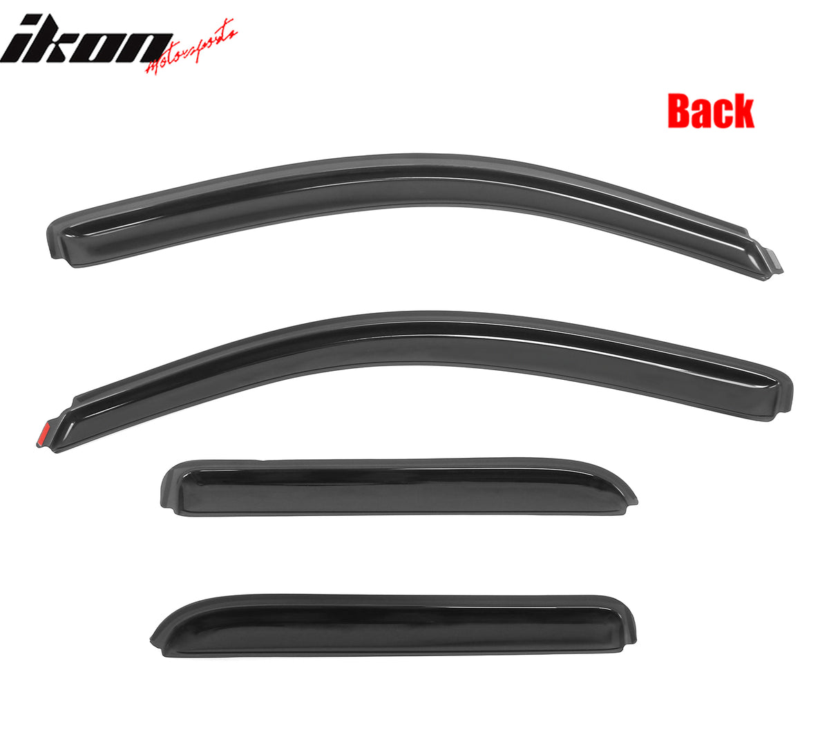 Fits 14-19 Silverado Sierra 1500 & LD 2500 Extended Cab Window Visors In-Channel