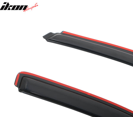 Fits 14-19 Silverado Sierra 1500 & LD 2500 Extended Cab Window Visors In-Channel