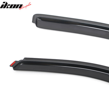 Fits 14-19 Silverado Sierra 1500 & LD 2500 Extended Cab Window Visors In-Channel