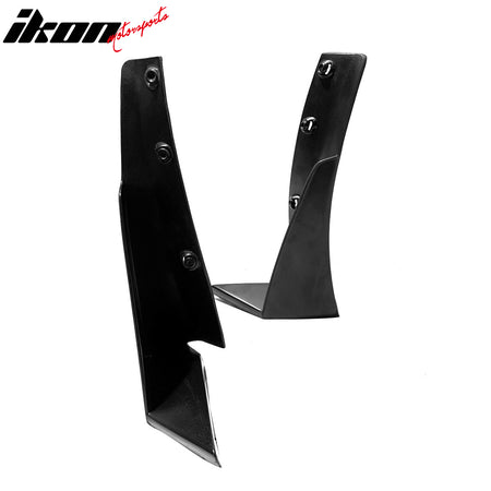 Fits 14-19 Chevy Corvette C7 Z06 Stage 3 Front Bumper Splitter Side Winglets PU