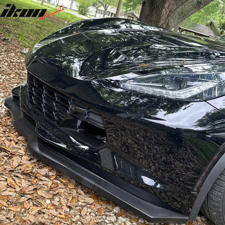 Fits 14-19 Chevrolet Corvette Front Bumper Lip Spoiler Splitter Kit Unpainted PU