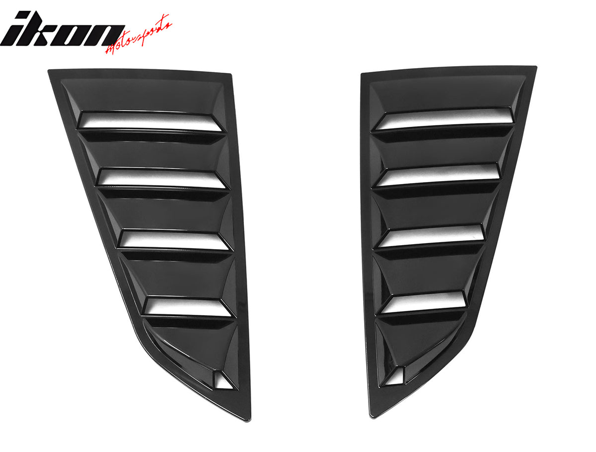 Fits 14-19 Chevrolet Corvette C7 Coupe V2 Style Side Window Louver Scoop PC 2PCS