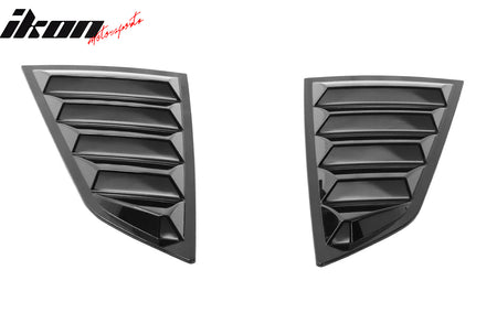 Fits 14-19 Chevrolet Corvette C7 Coupe V2 Style Side Window Louver Scoop PC 2PCS