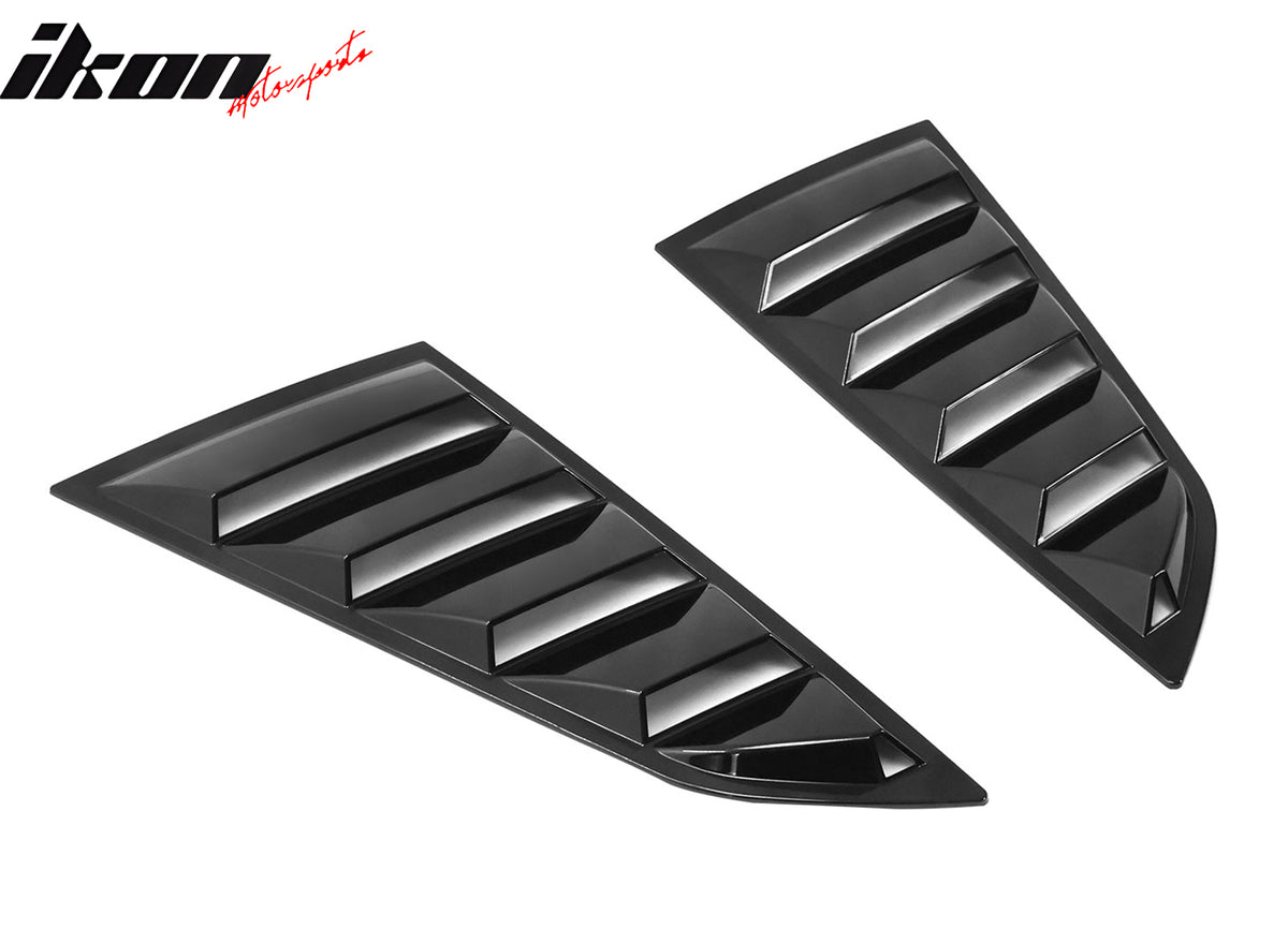 Fits 14-19 Chevrolet Corvette C7 Coupe V2 Style Side Window Louver Scoop PC 2PCS