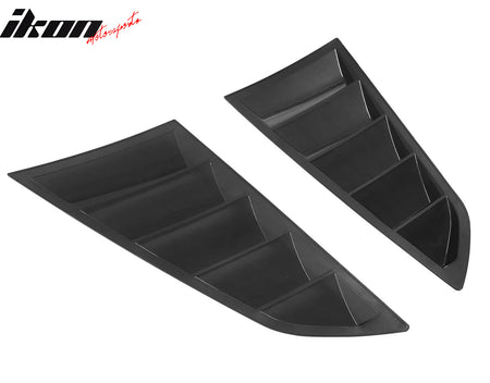 Fits 14-19 Chevrolet Corvette C7 Coupe V2 Style Side Window Louver Scoop PC 2PCS