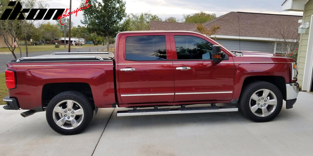 Fits 14-19 Silverado Sierra 1500 2500 3500 HD Door Handle Cover 1-Keyhole Chrome
