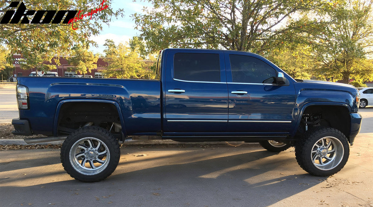 Fits 14-19 Silverado Sierra 1500 2500 3500 HD Door Handle Cover 1-Keyhole Chrome