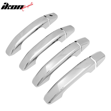 Fits 14-19 Silverado Sierra 1500 2500 3500 HD Door Handle Cover 1-Keyhole Chrome