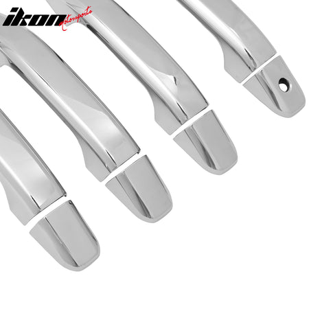 Fits 14-19 Silverado Sierra 1500 2500 3500 HD Door Handle Cover 1-Keyhole Chrome