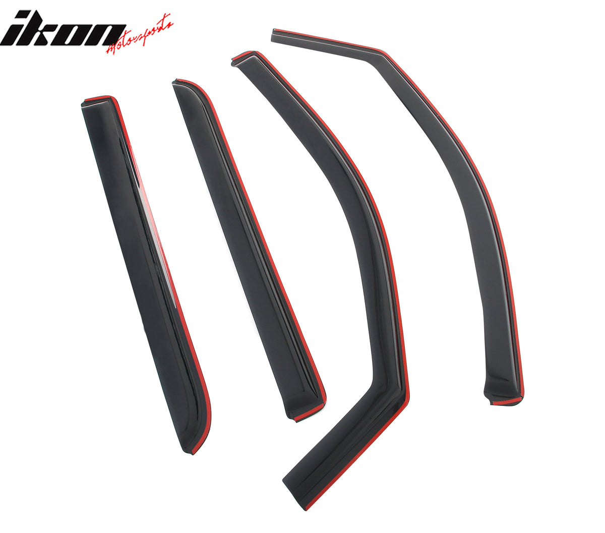 Fits 14-19 Silverado Sierra 1500 & 2500 3500 HD Crew Cab Window Visor In-Channel