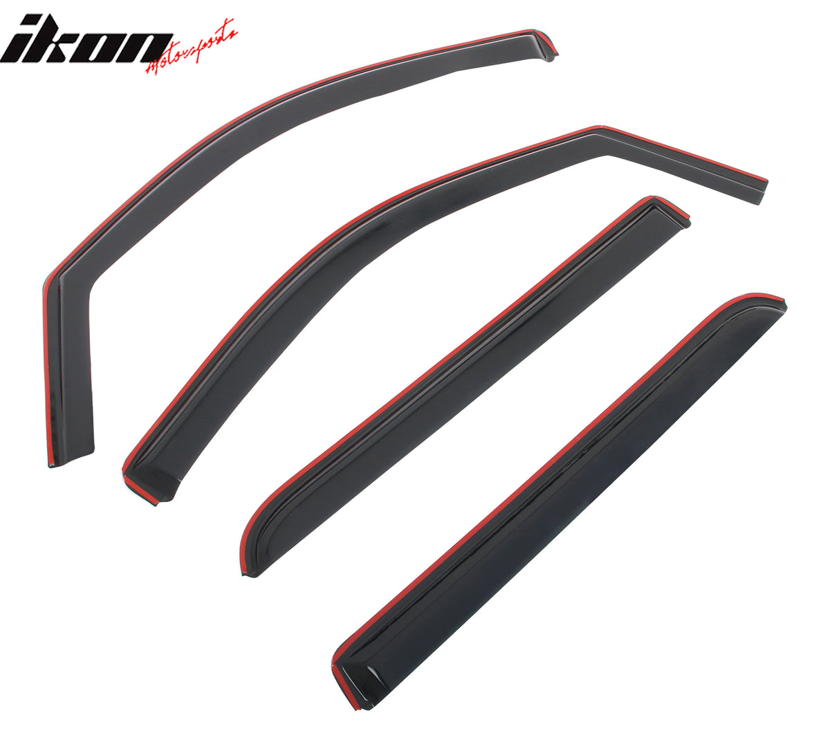 Fits 14-19 Silverado Sierra 1500 & 2500 3500 HD Crew Cab Window Visor In-Channel