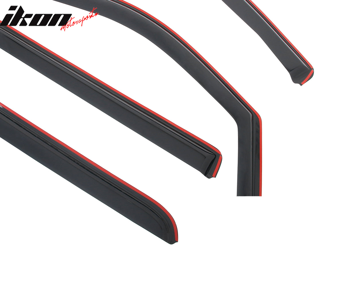 Fits 14-19 Silverado Sierra 1500 & 2500 3500 HD Crew Cab Window Visor In-Channel