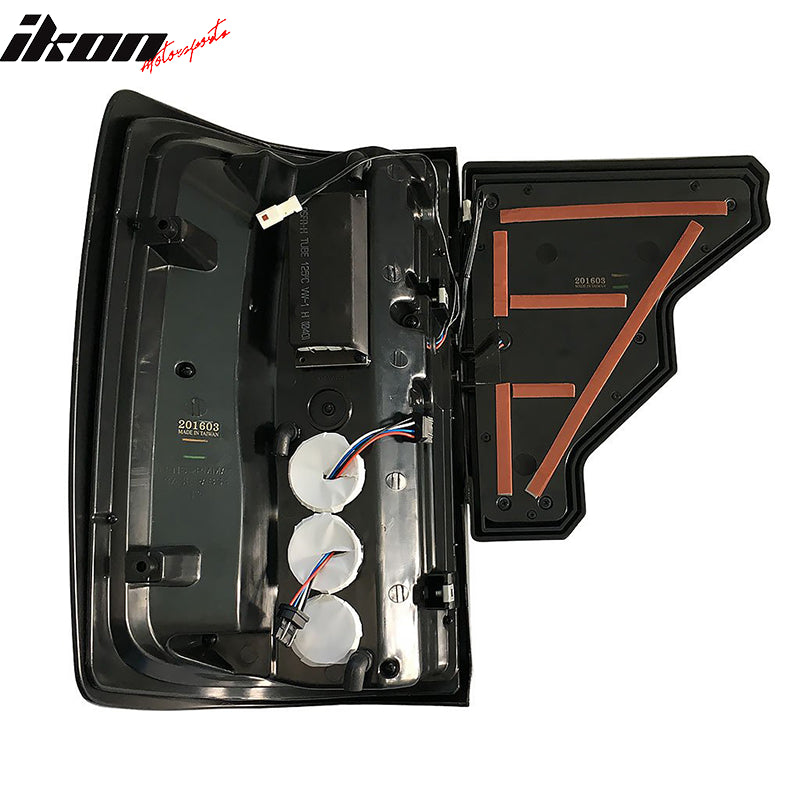 Fits 14-19 Silverado 1500 2500 3500 LED Tail Lights Clear Lens