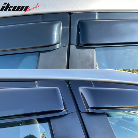 Fits 14-19 Toyota Corolla Sedan Acrylic Window Visors Wind Deflector 4Pc Set