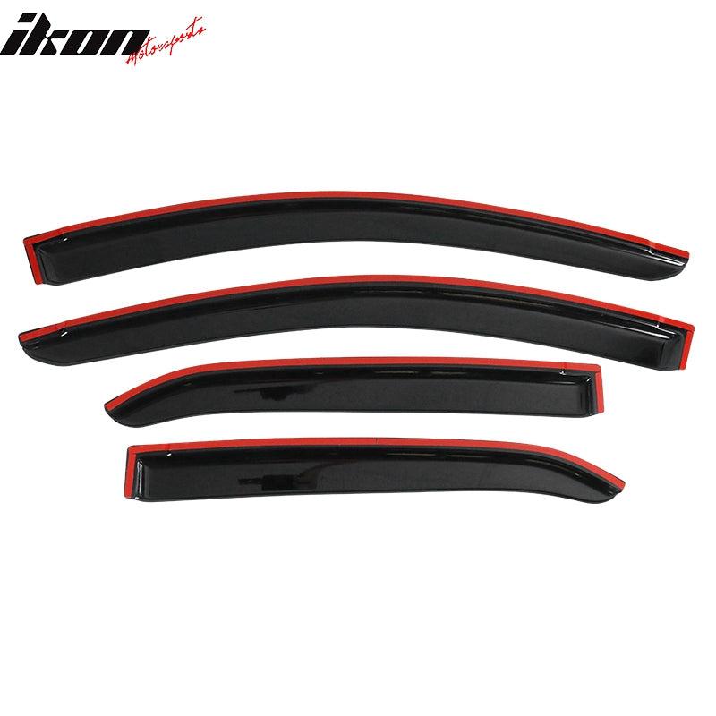Fits 14-19 Toyota Corolla Sedan Acrylic Window Visors Wind Deflector 4Pc Set
