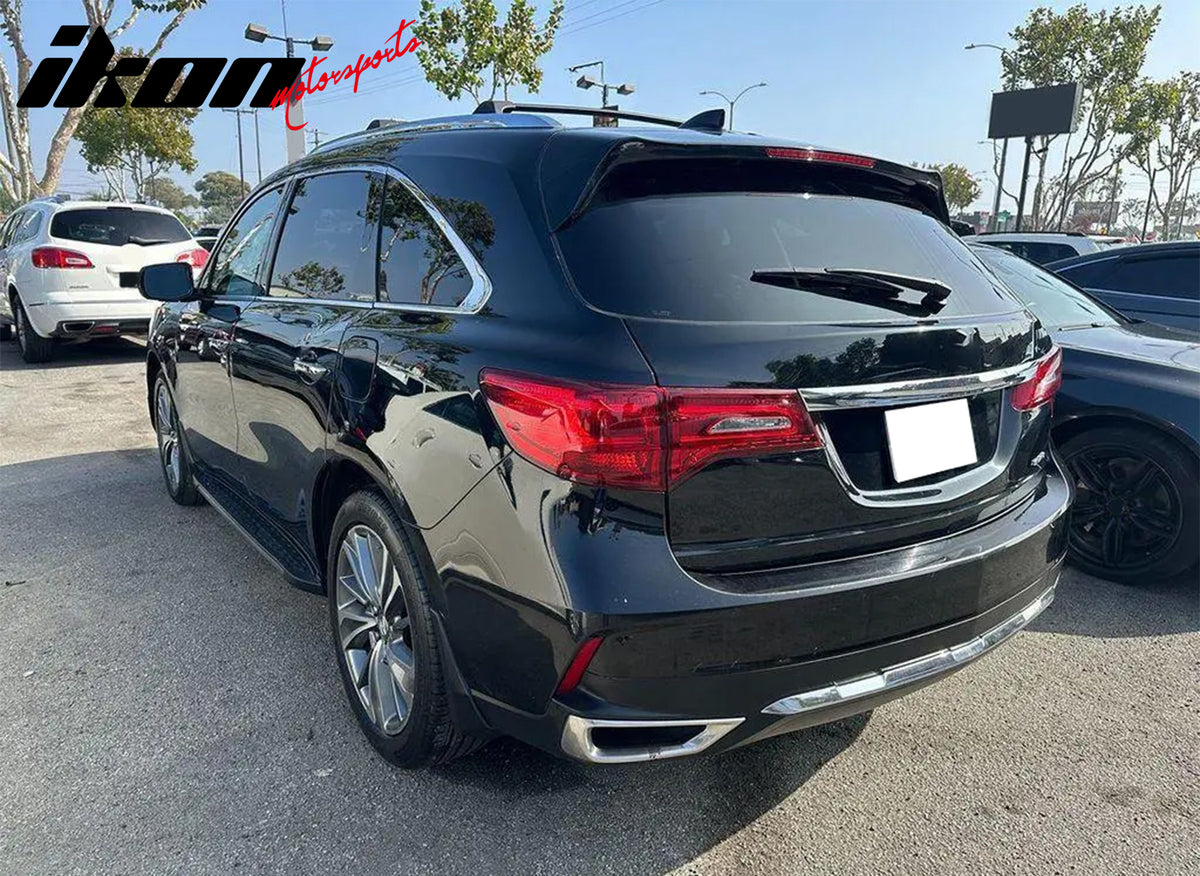 IKON MOTORSPORTS Roof Rack Cross Bars, Compatible with 2014-2020 Acura MDX, OE Style Aluminum ABS Black Cargo Rooftop Luggage Crossbars Carrier