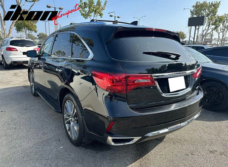 IKON MOTORSPORTS Roof Rack Cross Bars, Compatible with 2014-2020 Acura MDX, OE Style Aluminum ABS Black Cargo Rooftop Luggage Crossbars Carrier