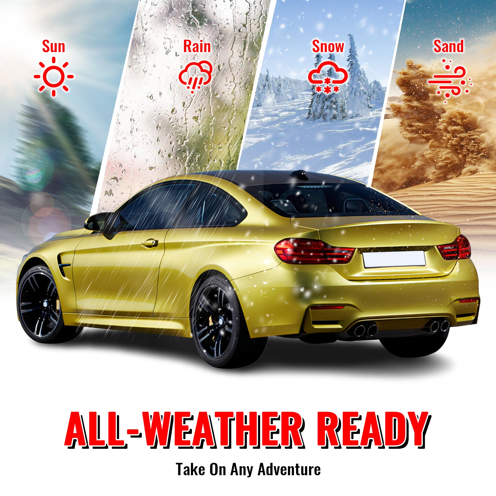 Fits 14-20 BMW F32 4 Series 420i 428i M4 Style Rear Bumper Cover Replacement PP