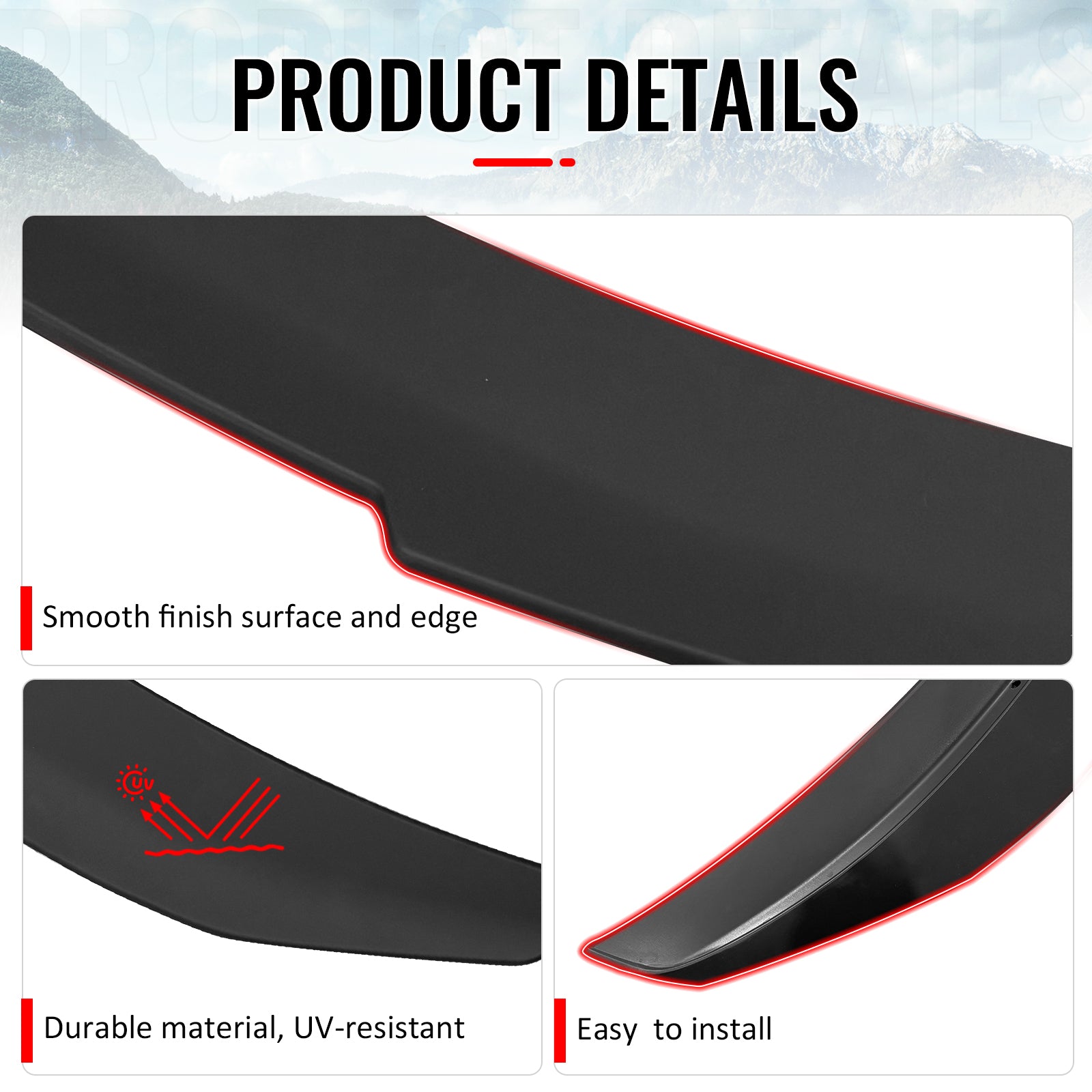 Fits 14-20 BMW F32 4-Series Coupe PSM Style Rear Trunk Spoiler Wing Matte Black
