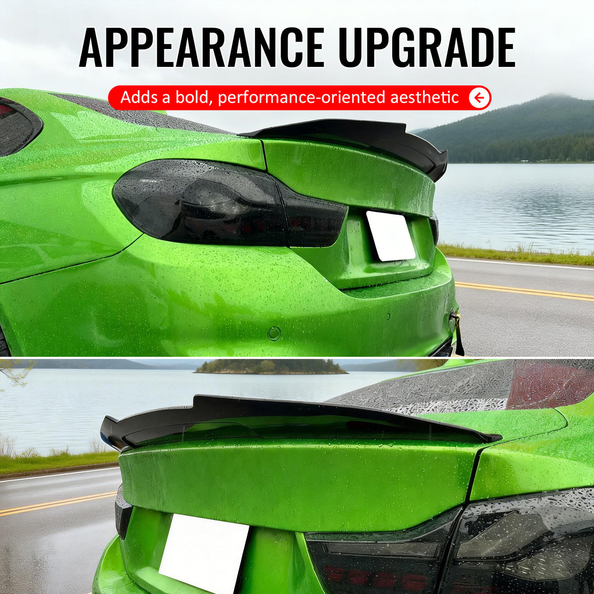 Fits 14-20 BMW F32 4-Series Coupe PSM Style Rear Trunk Spoiler Wing Matte Black