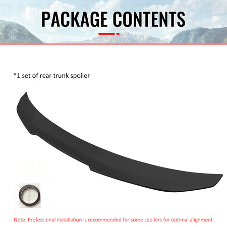 Fits 14-20 BMW F32 4-Series Coupe PSM Style Rear Trunk Spoiler Wing Matte Black