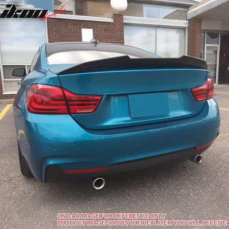 Fits 14-20 BMW F32 4-Series Coupe PSM Style Rear Trunk Spoiler Wing Matte Black