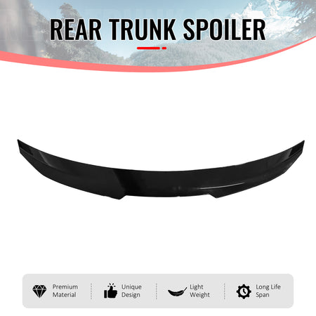 Fits 14-20 BMW F32 4-Series Coupe PSM Style Rear Trunk Spoiler Wing Gloss Black