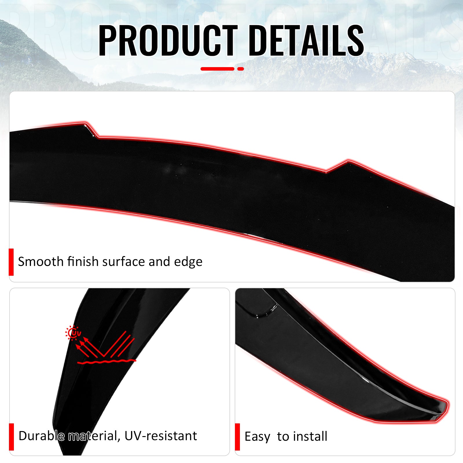 Fits 14-20 BMW F32 4-Series Coupe PSM Style Rear Trunk Spoiler Wing Gloss Black