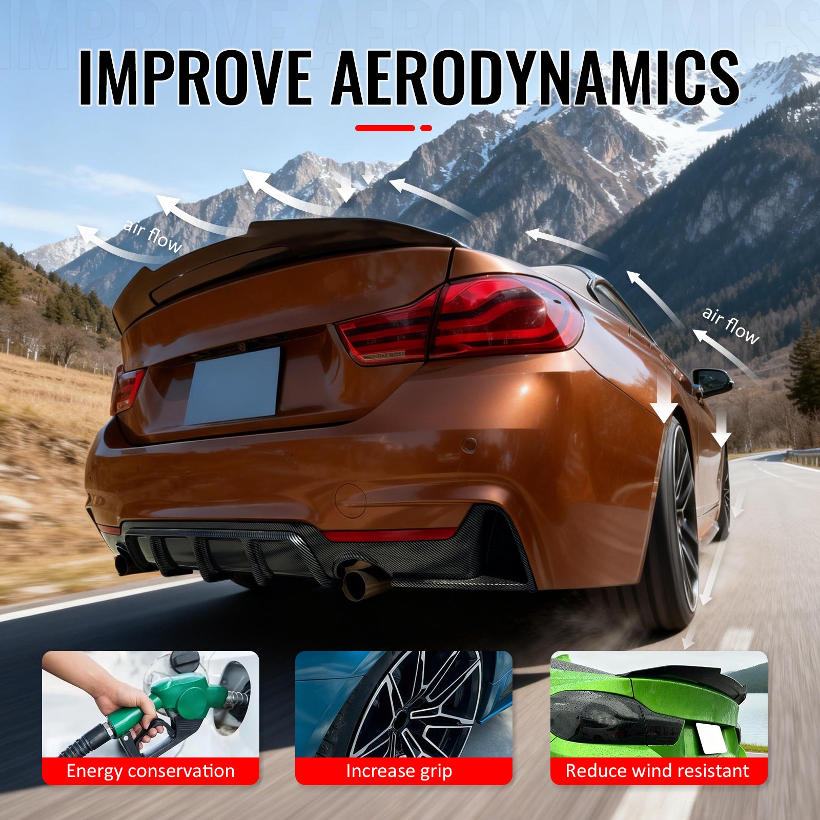 Fits 14-20 BMW F32 4-Series Coupe PSM Style Rear Trunk Spoiler Wing Gloss Black