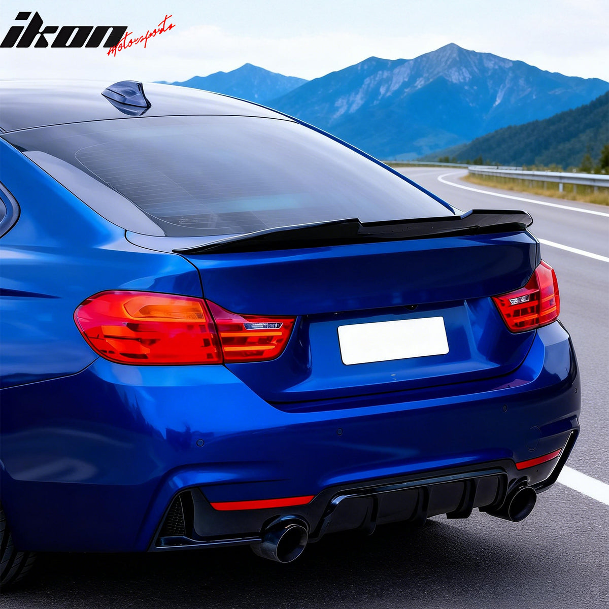 Fits 14-20 BMW F32 4-Series Coupe PSM Style Rear Trunk Spoiler Wing Gloss Black