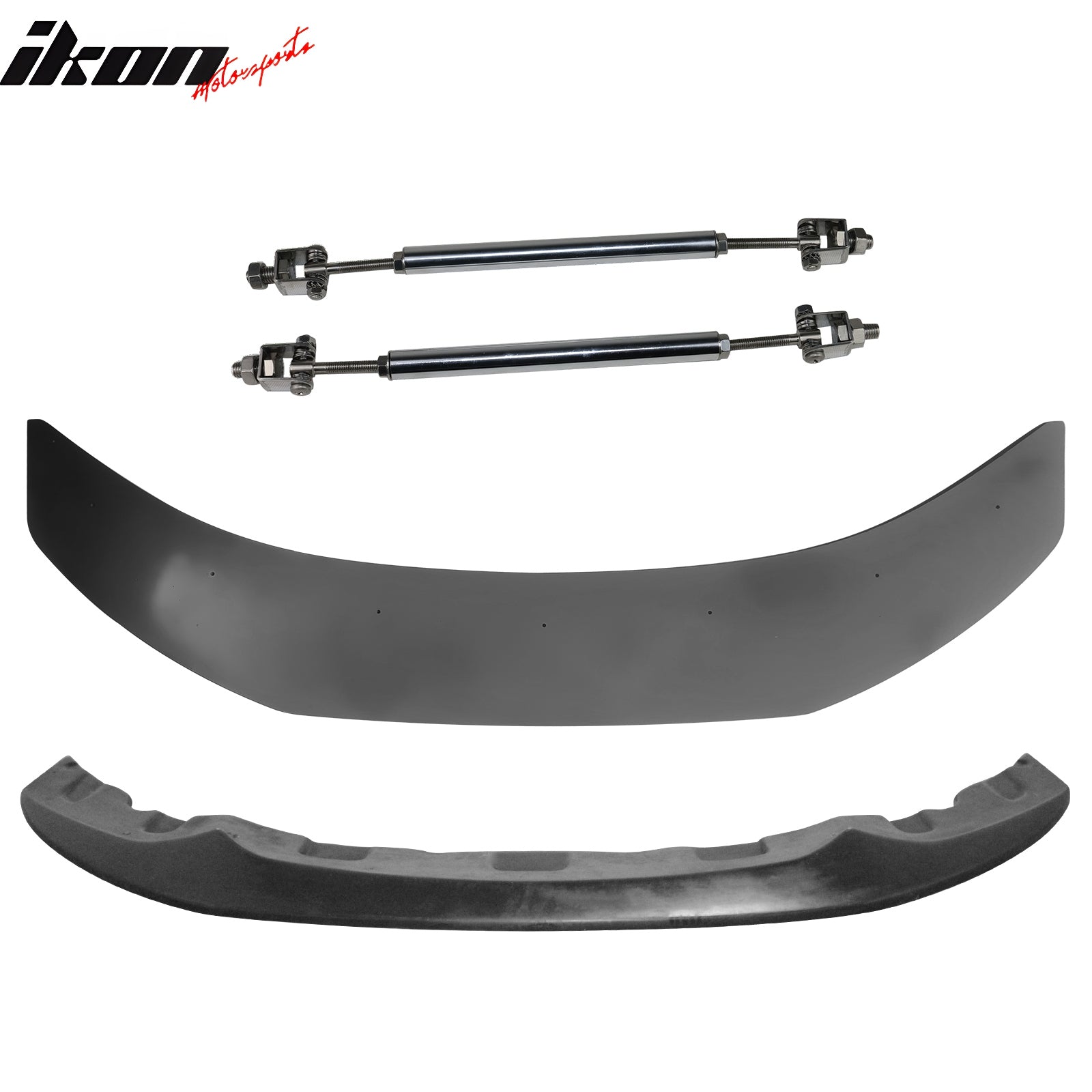 For 14-20 BMW 4-Series M Sport MX Style Front Lip Splitter w/ Gunmetal Strut Rod