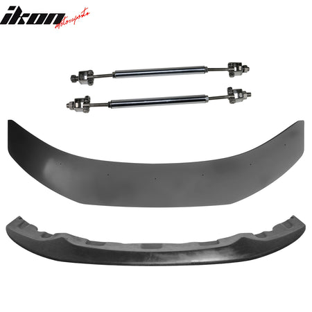 For 14-20 BMW 4-Series M Sport MX Style Front Lip Splitter w/ Gunmetal Strut Rod