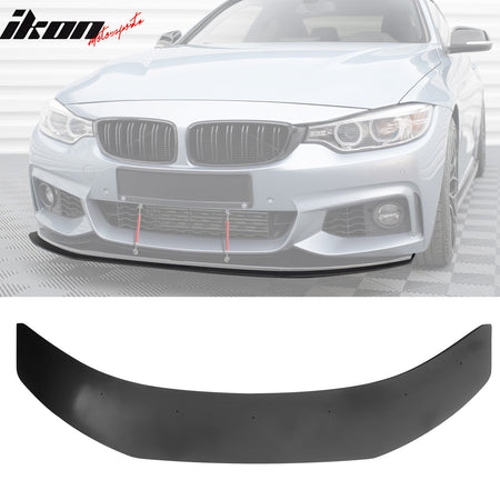 Fits 14-20 BMW 4-Series M Sport MX Style Front Lip + Splitter w/ Red Strut Rod