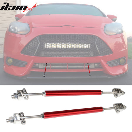 Fits 14-20 BMW 4-Series M Sport MX Style Front Lip + Splitter w/ Red Strut Rod