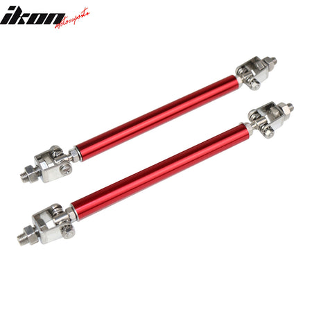 Fits 14-20 BMW 4-Series M Sport MX Style Front Lip + Splitter w/ Red Strut Rod