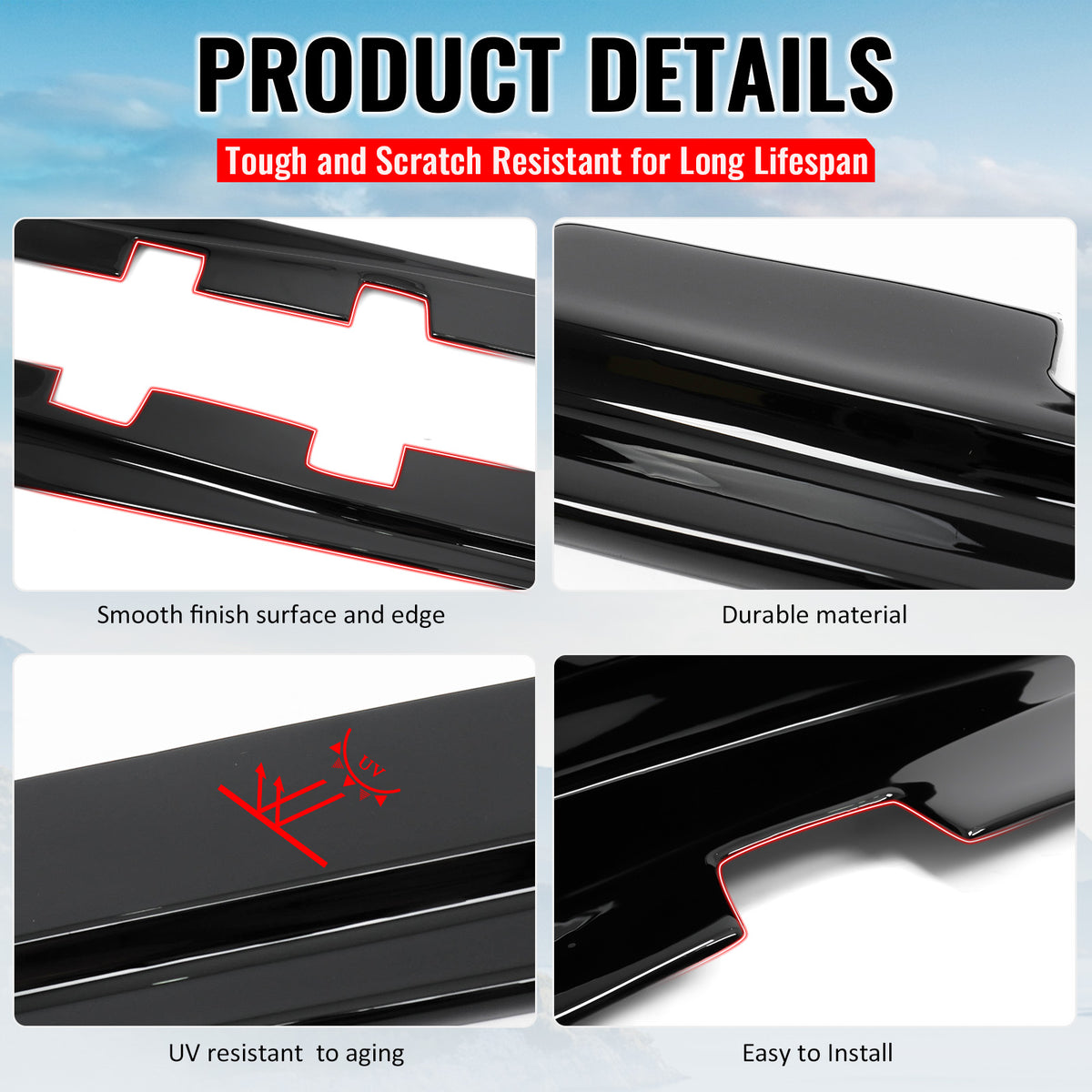Fits 14-20 Lexus IS Sedan Artisan Style Side Skirts Extension Lip Gloss Black PP