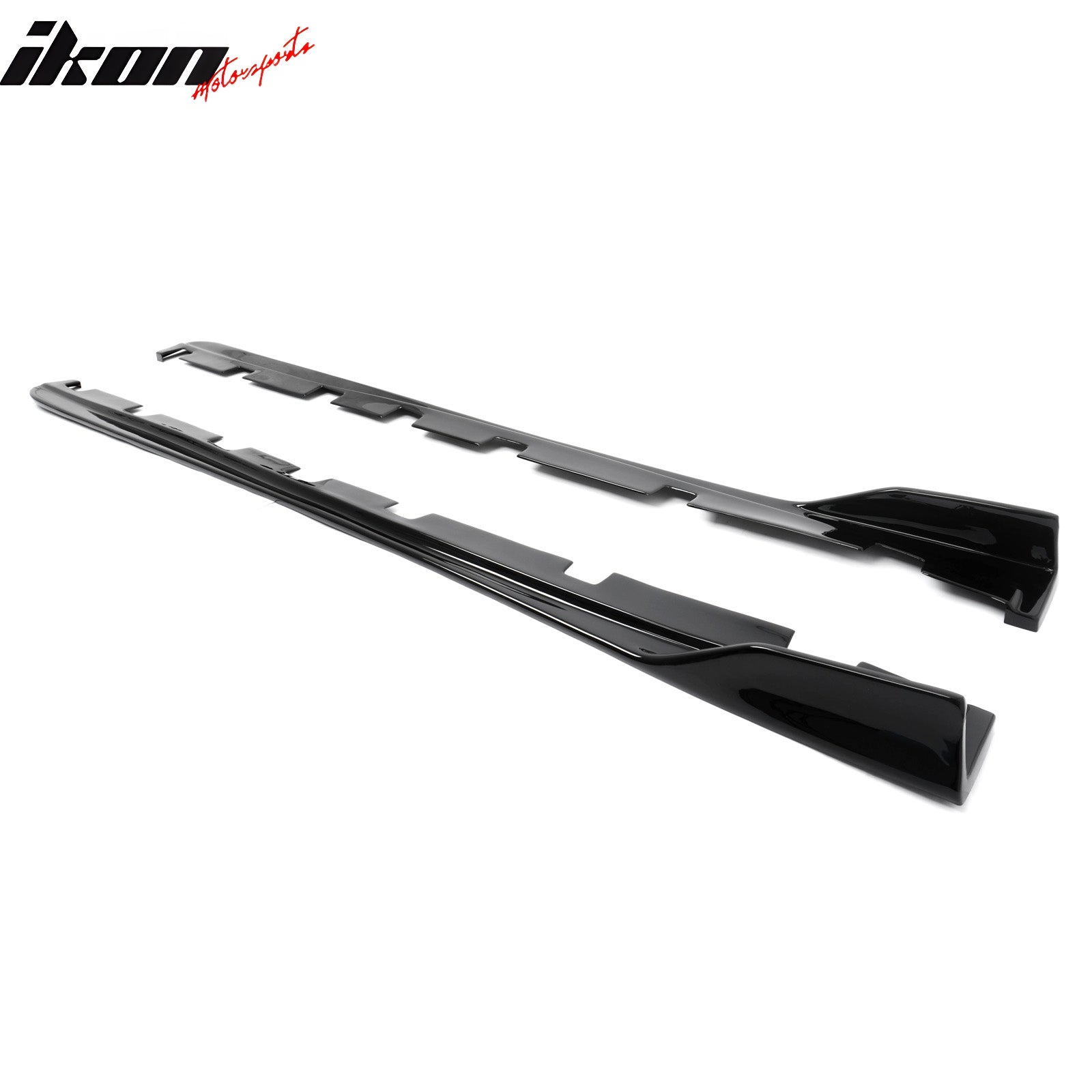 Fits 14-20 Lexus IS Sedan Artisan Style Side Skirts Extension Lip Gloss Black PP