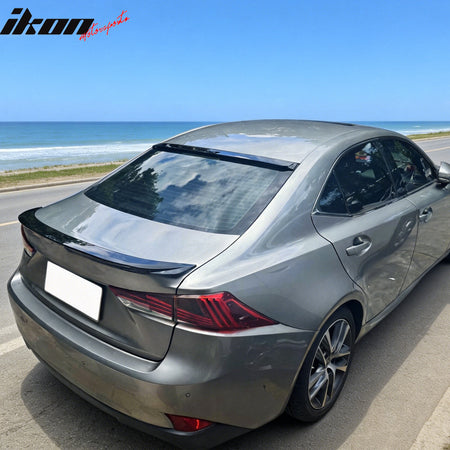 Fits 14-20 Lexus IS-Series XE30 Sedan F-Sport Style Roof Spoiler Gloss Black