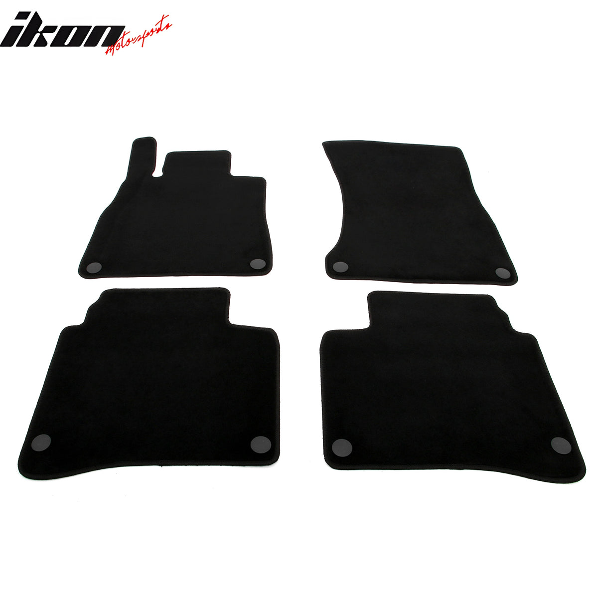 Fits 14-20 Benz S-Class W222 Sedan Anti-Slip Floor Mats Carpets Nylon 4PCS Black