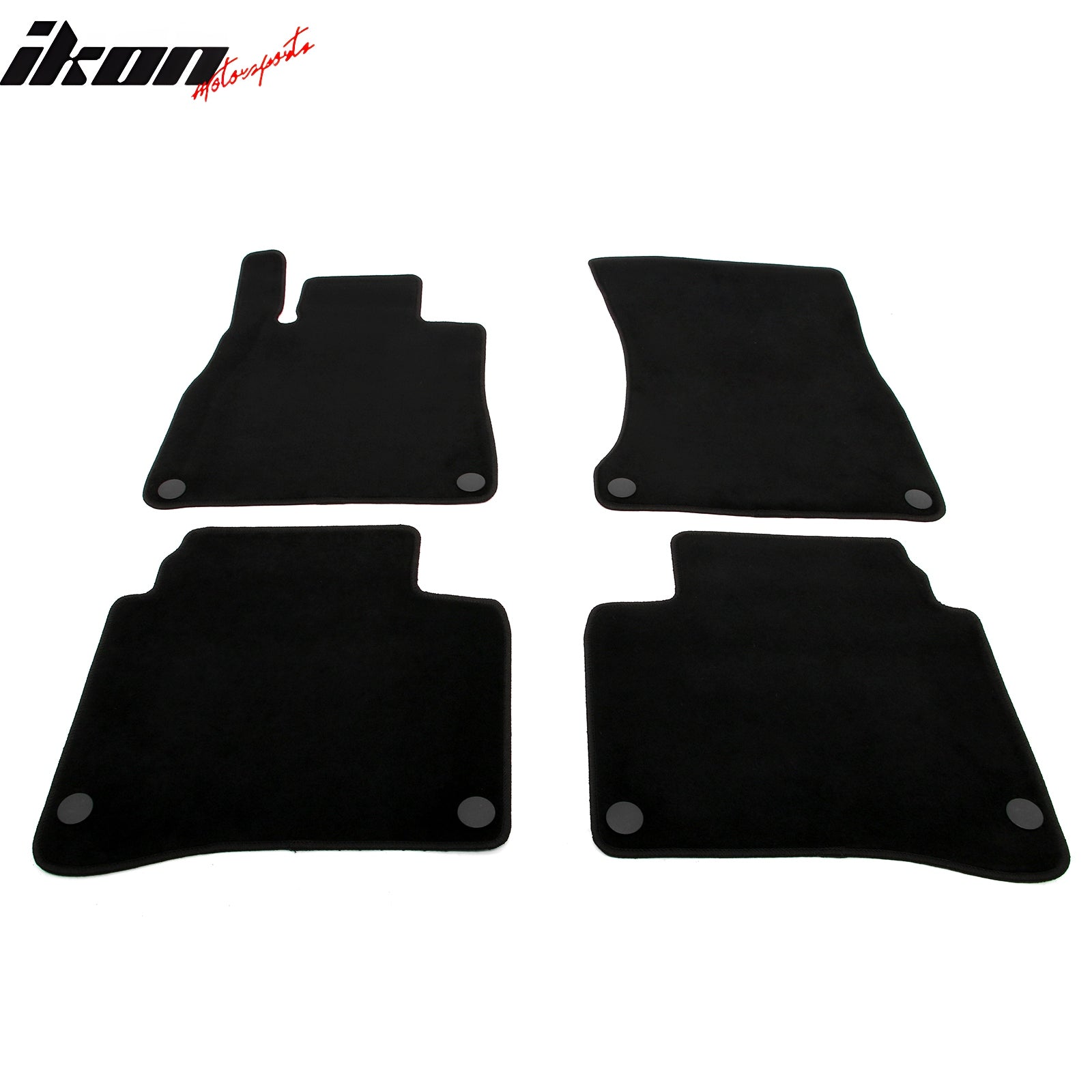 Fits 14-20 Benz S-Class W222 Sedan Anti-Slip Floor Mats Carpets Nylon 4PCS Black