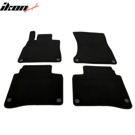 Fits 14-20 Benz S-Class W222 Sedan Anti-Slip Floor Mats Carpets Nylon 4PCS Black