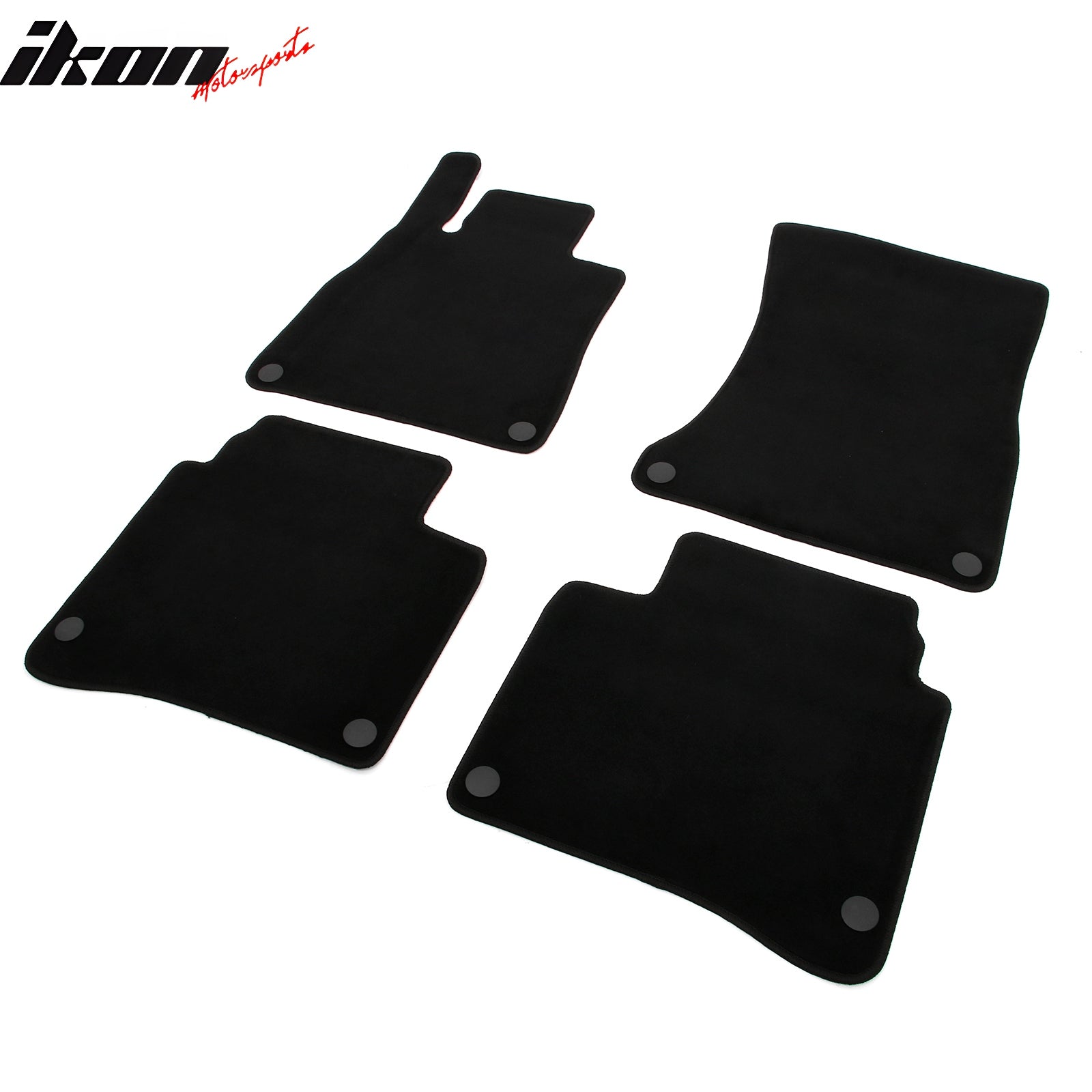Fits 14-20 Benz S-Class W222 Sedan Anti-Slip Floor Mats Carpets Nylon 4PCS Black
