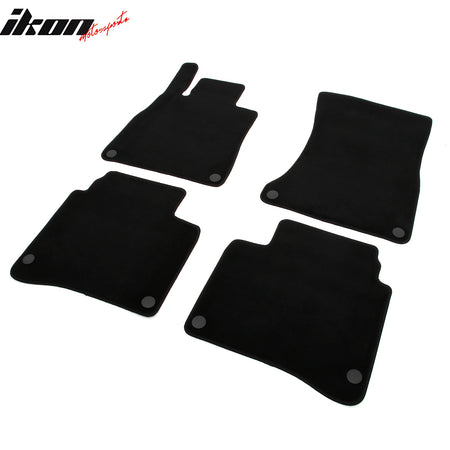 Fits 14-20 Benz S-Class W222 Sedan Anti-Slip Floor Mats Carpets Nylon 4PCS Black